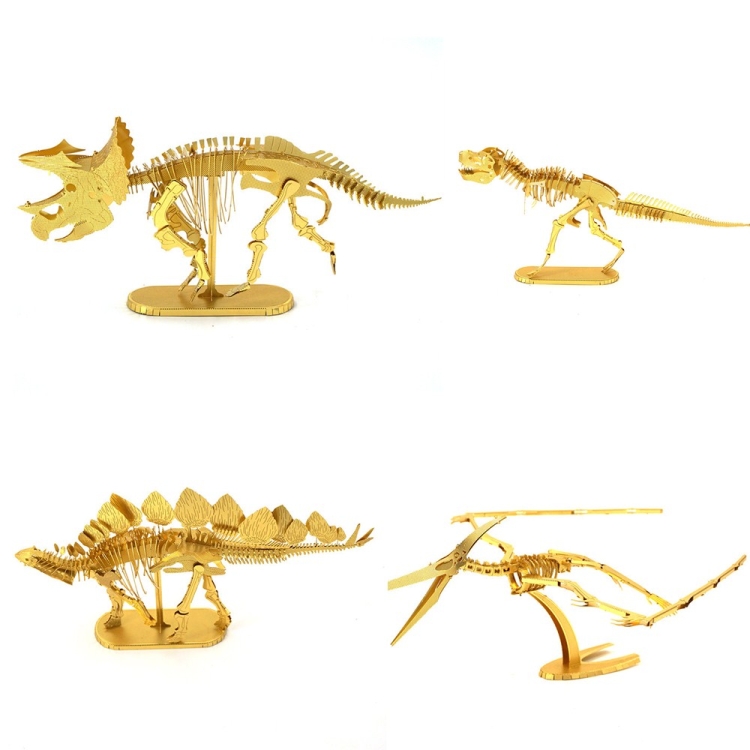 3D-Metal-Assembly-Model-DIY-Puzzle-Dinosaur-Model-StyleTriceratops-SkeletonGold-TBD0426984804B