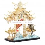 3D Metal Assembly Model Dragon Gate Carps Model Puzzle Toy