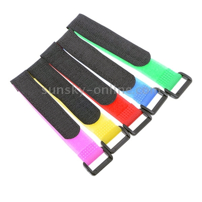 5-PCS-200mm-Hook-and-Loop-Fastener-Battery-Strap-Reusable-Cable-Tie-Wrap-Random-Color-Delivery-S-CHT-0814