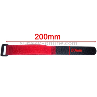 5-PCS-200mm-Hook-and-Loop-Fastener-Battery-Strap-Reusable-Cable-Tie-Wrap-Random-Color-Delivery-S-CHT-0814