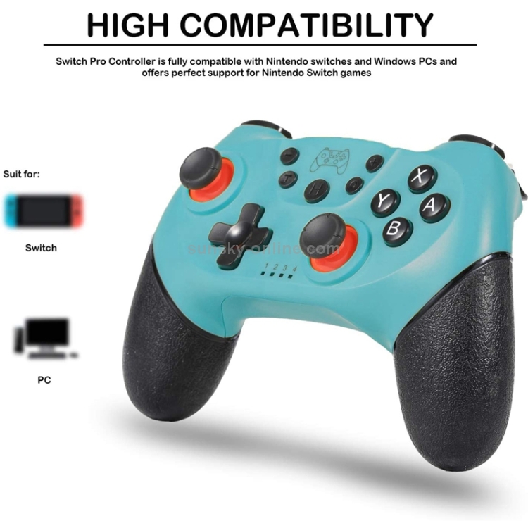 6-axis-Bluetooth-Joypad-Gamepad-Game-Controller-for-Switch-Pro-Green-NT9001G