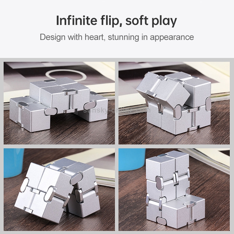 Infinite-Cube-Alloy-Aluminum-Decompression-Toy-Fingertip-CubeRed-TBD0463249501D