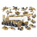 KAZI Military Super Tanks Building Blocks 16 in 1 Sets Army Bricks Model Brinquedos Toys, Age Range: 6 Years Old Above