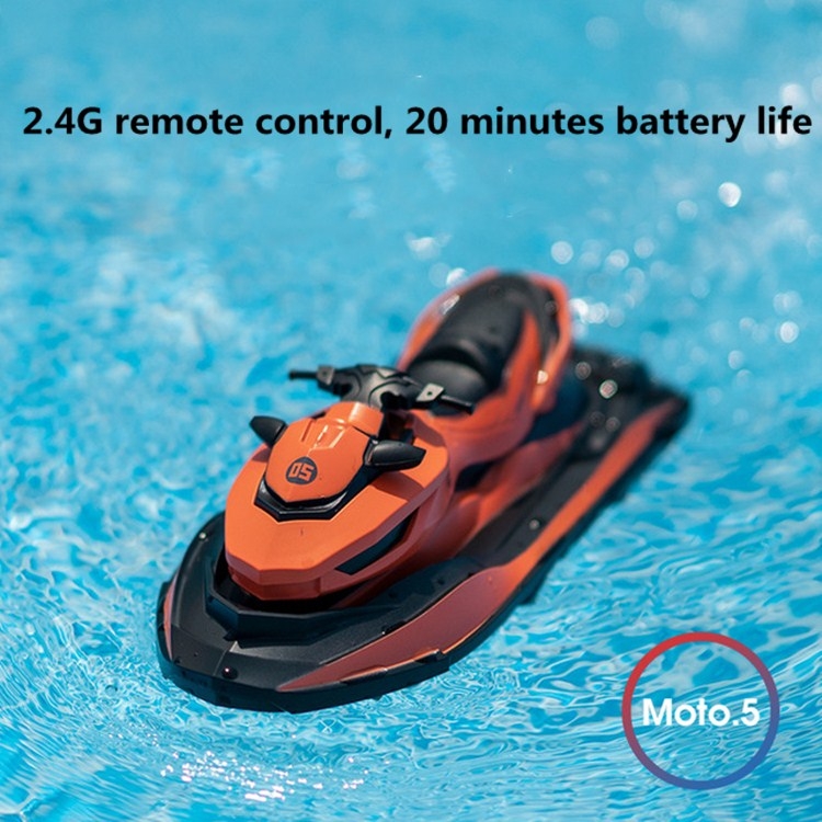 SMRC-M5-Mini-Remote-Control-Boat-24G-Summer-Water-Splash-Electric-MotorboatOrange-TBD0410754701C