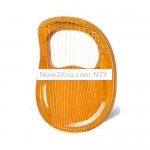 Small Harp Laya  Portable Mini Lyre,Style: 16 Tone Log Color Bright Panel