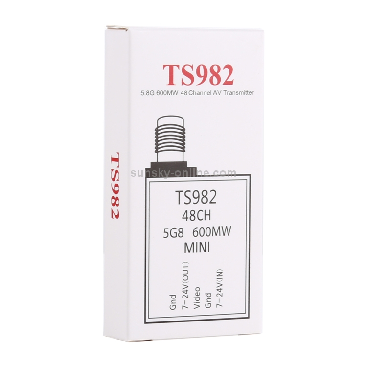 TS982-58G-600mW-7-24V-48CH-Mini-Wireless-AV-Transmitter-for-FPV-CHT2857