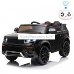 [US Warehouse] 12V 2.4GHz Kids Children LED Lights Double Drive Ride On Car Remote Control Electric Car Stroller (Black)
