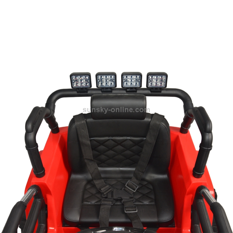 US-Warehouse-12V-Kids-Children-LED-Lights-Remote-Control-Ride-On-Car-Electric-Car-SUV-Off-road-Vehicle-3-Speed-Control-Red-KEV3006RUS
