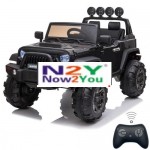 [US Warehouse] 12V Kids Ride On Car 2.4GHz Remote Control Double Drive SUV Off-Road Vehicle with MP3 & LED Lights (Black)