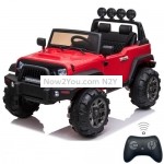 [US Warehouse] 12V Kids Ride On Car 2.4GHz Remote Control Double Drive SUV Off-Road Vehicle with MP3 & LED Lights (Red)