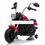 [US Warehouse] 6V Kids Electric Ride On Car Single Drive Motorcycle with Training Wheels(Red)