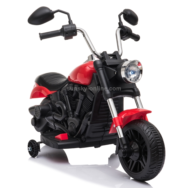US-Warehouse-6V-Kids-Electric-Ride-On-Car-Single-Drive-Motorcycle-with-Training-WheelsRed-KEV2725RUS