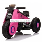 [US Warehouse] Children Dual-drive Ride On Car Electric Three Wheeled Motorcycle (Pink)