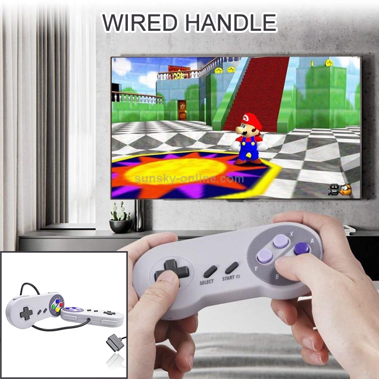 Wired-Game-Controller-Classic-Game-Handle-for-Nintendo-SNES-Purple-NT0221P