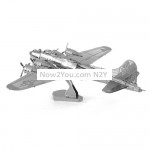 3 PCS 3D Metal Assembly Model DIY Puzzle, Style: B17 Bomber